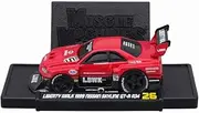 Maisto Muscle Machines Series 1/64 MM Liberty Walk 1999 Nissan Skyline GT-R R34 Red/Black Finished Product