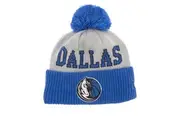 New Era NBA Tip Off 2023 Dallas Mavericks Knitted Bobble Beanie (Blue) (One Size)