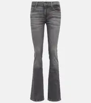 [7 For All Mankind] 7 For All Mankind Mid-rise bootcut jeans UK 16 grey