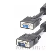 100ft SVGA VGA Video Extension Cable Cord w/Ferrites Male to Female Monitor PC
