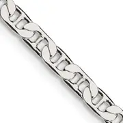 18 Inch Sterling Silver 3.75mm Flat Anchor Chain