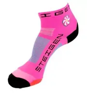 Steigen Fluro Pink Unisex 1/4 Length Running Socks