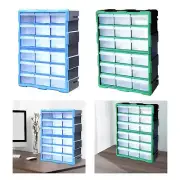 Components Parts Storage Bin with 18 Drawer 7x14.7x19inch Desktop or Wall Mount