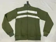 ATTICUS TRACKSUIT JACKET GREEN with WHITE Size SMALL