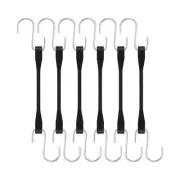 Rubber Cords with Hooks 6 Inch,Rubber Bungee Cords Heavy Duty Outdoor8747