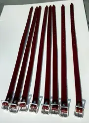 NEW Leather SKI Straps for PORSCHE 356 Leitz & Reutter Trunk Luggage Rack (8)