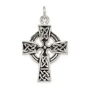Sterling Silver Antiqued Celtic Cross Charm