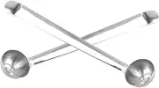 Ipetboom 2Pcs Stainless Steel Olive Spoon Slotted Cherry Strainer Tool for Pickle Jars for Serving Fruits Olives and Easy to Use