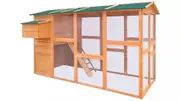 Pine Wood Chicken Coop with Nest Box - Fox Proof