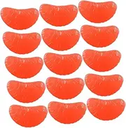 Highly Realistic DIY Mini Grapefruit Slices Charms 40pcs for Decor Teaching Props