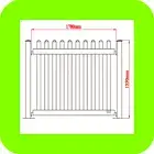 PVC Picket Fence White DEAL 1350h 1780w Fence Piece Portable Fence Event