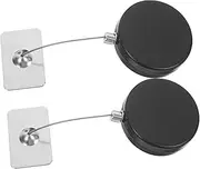 WHAMVOX 2pcs Retractable Security Cable Lock Remote Control Wire Rope Lock for Tv and DVD High Security Theft Prevention with Locking Mechanism for Home and Travel