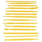 (yellow)Clay Modeling Tool 14PCS/Set Plastic Crafts Clay Modeling Tool For AC