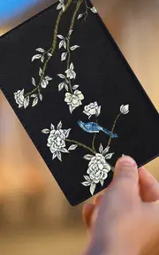 [Alepel] Japanese Garden Leather Passport Holder