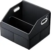 Car Trunk Organizer Storage Box PU Leather Vehicle Folding Collapsible Cargo Boot Organiser Box For SUV MPV Auto Seat