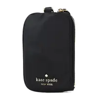 在飛比找PChome24h購物優惠-KATE SPADE 尼龍識別證掛帶/零錢包-黑色