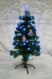 Pre-Lit 3ft Artificial Xmas Tree with Blue Stars. Black Friday Sale