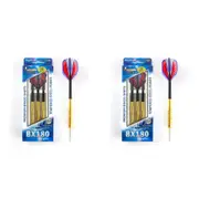 24pc Formula Sports BX180 Premium 22g Brass Barrel Darts Tempered Steel Tip