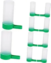 NOLITOY 10pcs Bird Automatic Drinking Fountain Parrot Feeding Cup Portable Bird Supplies Easy to Install