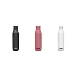 【CAMELBAK】750ML不鏽鋼紅酒保溫瓶(保冰) NO.CB2518/濃黑/經典白/玫瑰橘 WINE BOTTLE