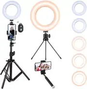 Ring Light BH377A Tripod Kit Adjustable Tripod Remote Control & Selfie