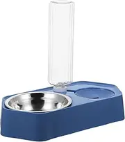 Happyyami Pet Double Feeder Durable Automatic Dog Cat Food Bowl with Non Slip Design Easy Clean and Bite Resistant for Dogs and Cats