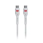 Monster USB-C to USB-C Braided Cable - White 1.2m