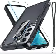 For Samsung Galaxy S22 Plus Case,Military Grade, 1 Screen Protector+Camera Lens