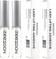 [ZEESOON] Lash Lifting Adhesive (5ml 0.16 oz) Eyelash Perming Rod Fix Glue for Eyelas Curl Strong Sticky Hold, Eyelash Extension Glue for Eyelash Lifting or False Eyelashes (2 Pack)