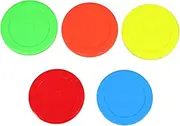 Kisangel 5pcs Mini Air Hockey Pucks for Boys and Girls Adults Replacement Hockey Pucks for Table Hockey Game