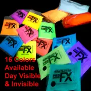 GLOW IN THE DARK Pigment for Slime Resin Coating Paint Nails 16 Colors