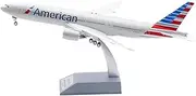 Pre-Built Model Aircraft 31CM 1/200 Scale Realistic Airplane Model for American Airlines B777-200 N787AL Collectible Aircraft Model Miniature Airplane Model