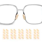 5 Pairs Glasses Nose Pads Foam Eyeglass Nose Pads Water Drop, 1.5mm, Skin Color