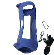 Portable Speaker Mount - Silicone Case Bluetooths Protection | Gel Soft Speaker Protective Case | Outdoor Carry Pouch with Shoulder Strap and Carabiner, Skin Cover Protector for Easy Carrying