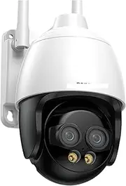 WIFI/4G /POE Surveillance Camera HD 8MP 2.8mm 8mm Dual Lens 10X Digital Zoom AI Humanoid Detection Auto Tracking Security Camera(8MP POE NO TF Card)