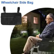 Wheelchair Side Bag with Reflective Strap Large Capacity Wheelchairs MoghF