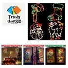 Christmas Lights - 4 Pack 16” Christmas Window Silhouette Light LED String Li...