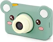 Kidamento Kids Digital Camera & Video Camcorder, Soft BPA-Free Silicone Casing, 32GB Memory Card - Model C - Mikayo The Bear