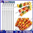 6Pcs Kabob Skewers Stainless Steel Barbecue Flat Skewers Kitchen Accessories AU