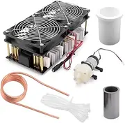 Zvs Induction Heating Board,2500W Max 50A ZVS High Frequency Induction Heating Printed Circuit Board + Coil+ Crucible + Pump