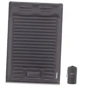 Double Sleeping Pad for Camping, Extra Thick 6" Camping Mattress 2 Full E-grey