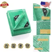 Heavy Duty 20x40 Feet Clear Green Tarp - Waterproof & UV Resistant Outdoor Cover