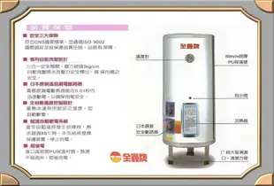 【水電大聯盟 】 全鑫牌 CK-B60  電能熱水器 60加侖
