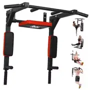 Wall Mounted Pull Up Bar and Dip Station, Heavy Movable Wall Mounted Style