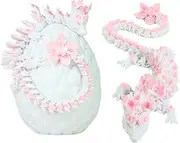 Articulated Dragon Lotus Flowers & Egg Printed 3D Decoration Universe Fantasy Sakura Fidget Toy Gift Unique Decoration Home Bedroom Living Room Kids