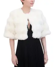 Bcbgmaxazria Pop Faux Fur Shrug