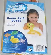 Splash and Play Inflatable Bath Buddy Bathtub Toy Ages 1+ Duck NEW