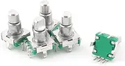 uxcell Rotary Encoder Push Button Switch Key Switch Components, 6 Mm, 5 Pieces