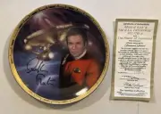 Hamilton Collection Star Trek Admiral Kirk Plate - WILLIAM SHATNER SIGNED!