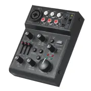 5-Channel Compact Audio Mixer Sound Mixing Console USB Audio Interface A3I2